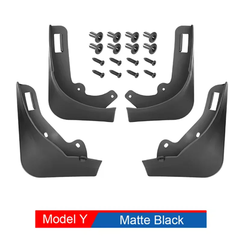 No-Drill Mud Flaps for Model Y (2020-2024), Set of 4