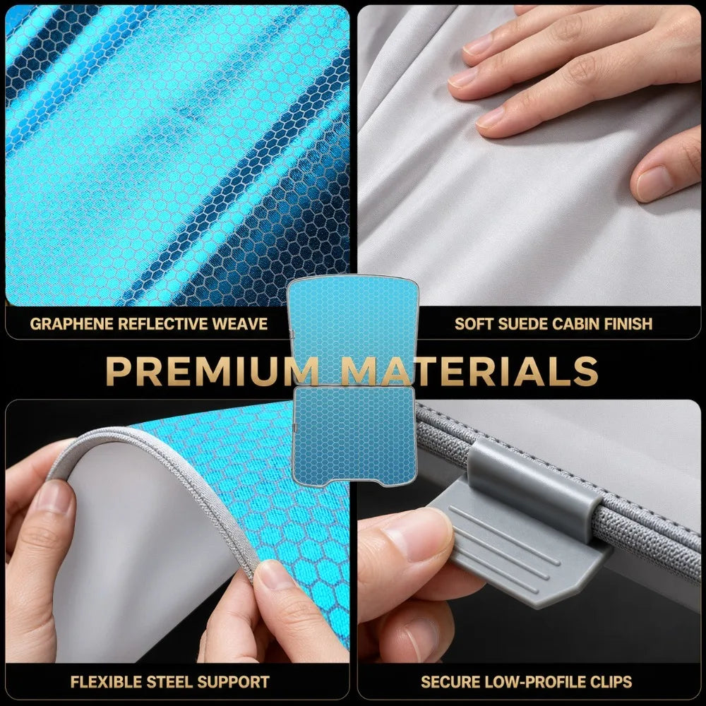 Ice-Blue Glass Roof Sunshade for Model 3 (2017-2026)