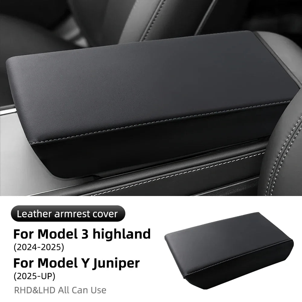 Leather ABS Armrest Cover for Model 3 / Model Y