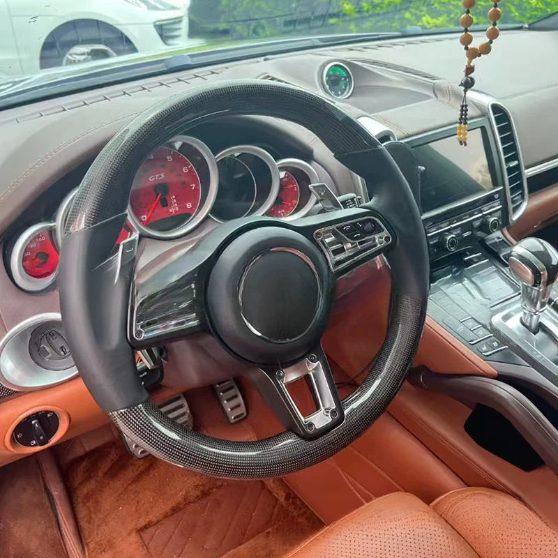 Carbon Fiber Steering Wheel Assembly for Porsche Taycan / Macan / Multi