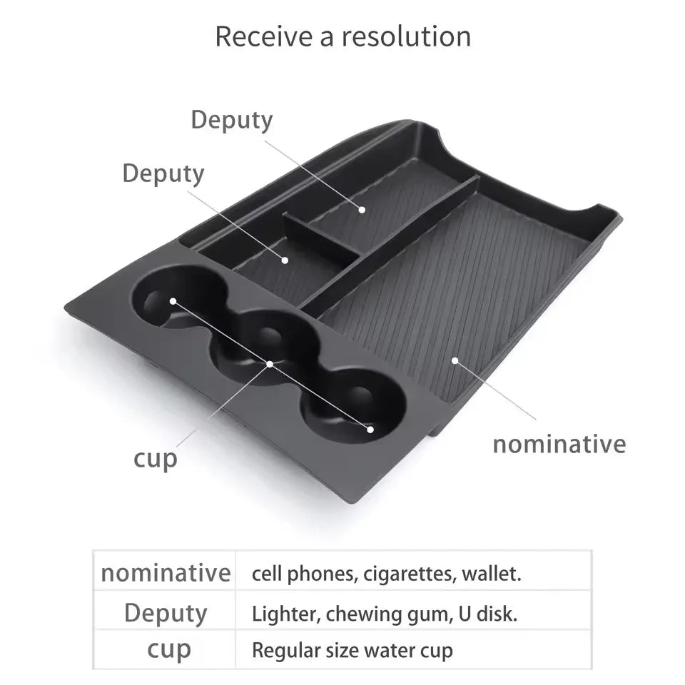 Lower Console Organizer Tray for Rivian R1T & R1S