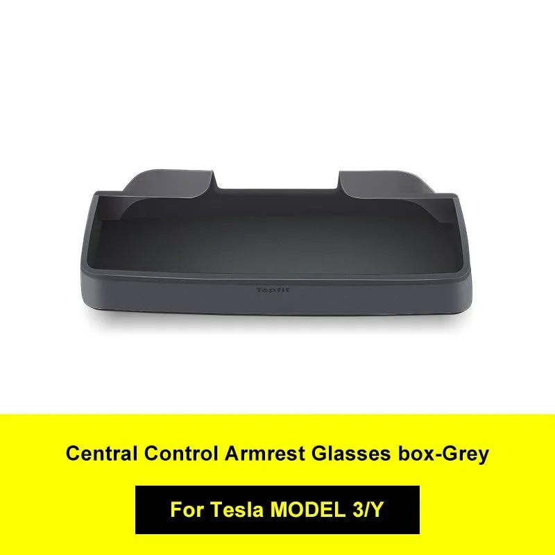 Silicone Center Armrest Storage Box for Model 3 / Model Y (2020-2024)