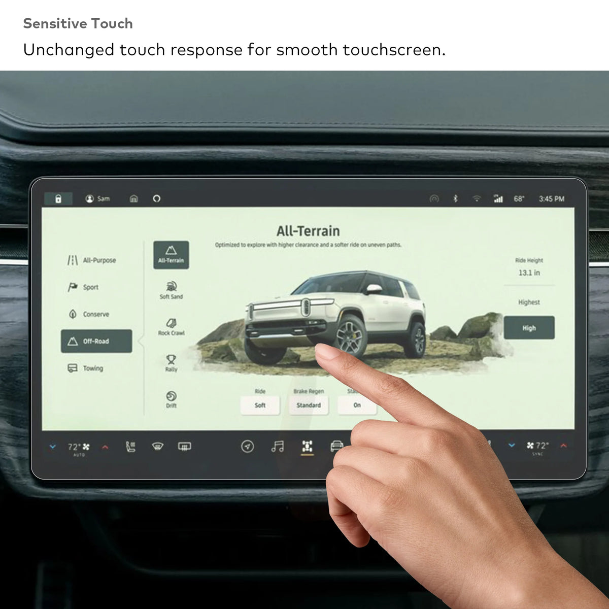 3-Piece Screen Protector Kit for Rivian R1T & R1S