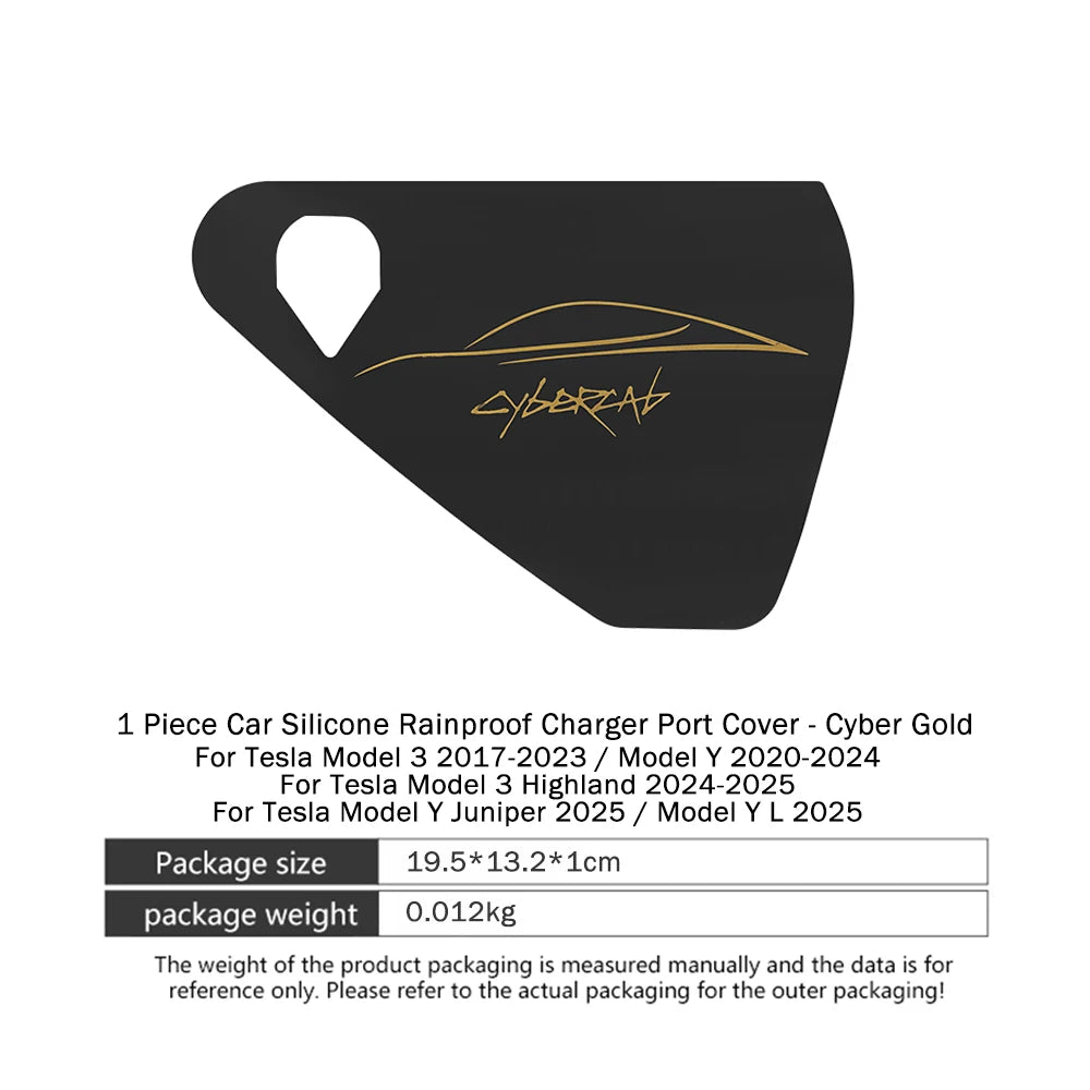 Charge Port Rain Cover for Model 3 Highland & Model Y Juniper