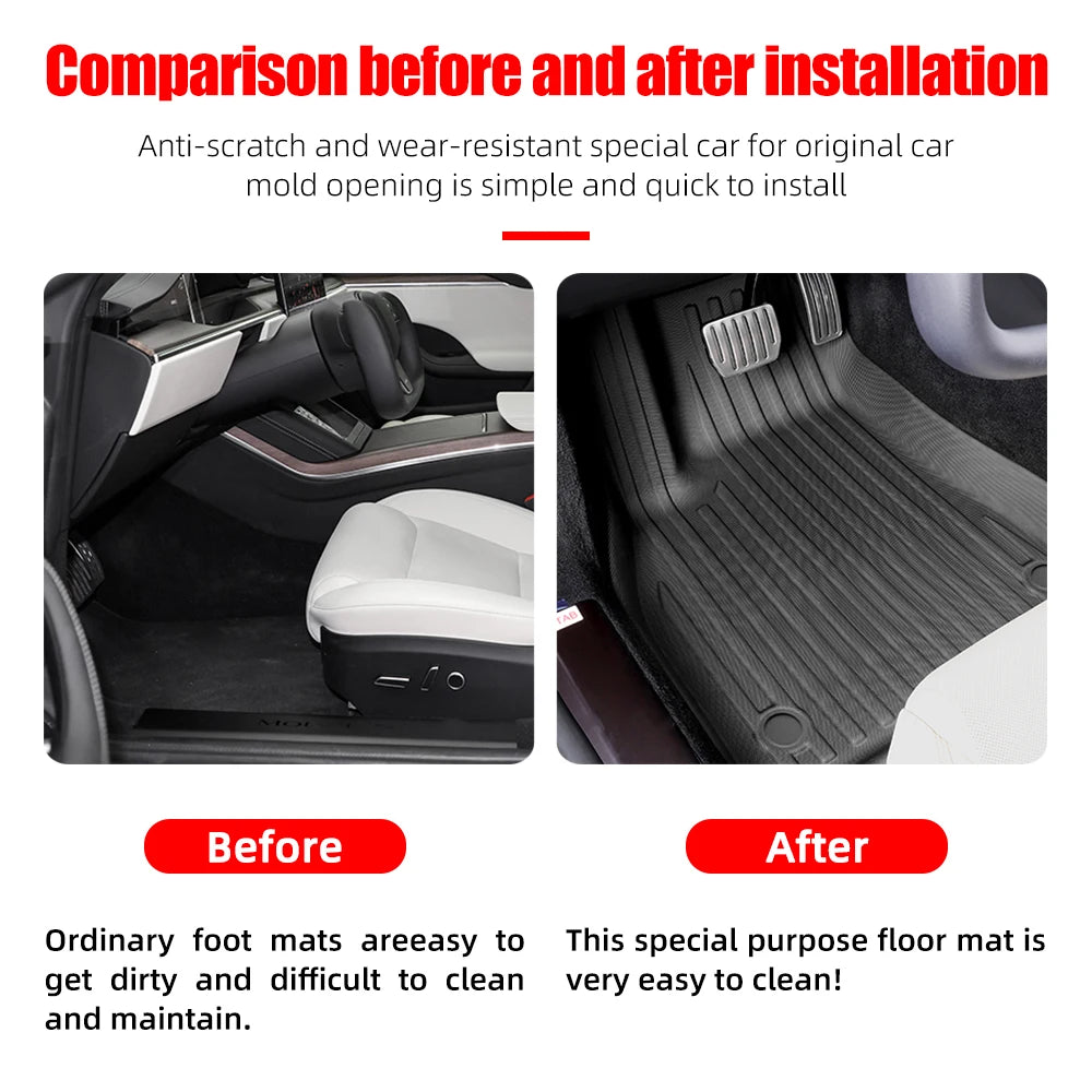 TPE Rear Bucket & Storage Bed Mat Set for Cybertruck (2024-2026)