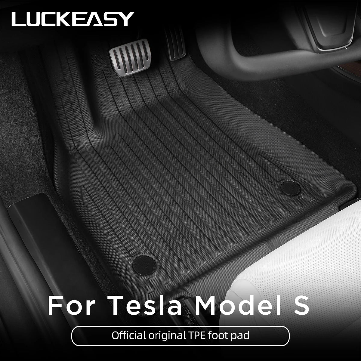 TPE All-Weather Floor & Trunk Mats for Model S (2022-2025)