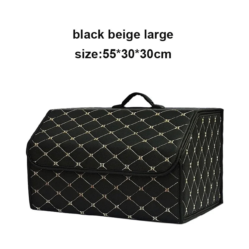 Foldable Trunk Organizer Box, Large Capacity, Universal Fit