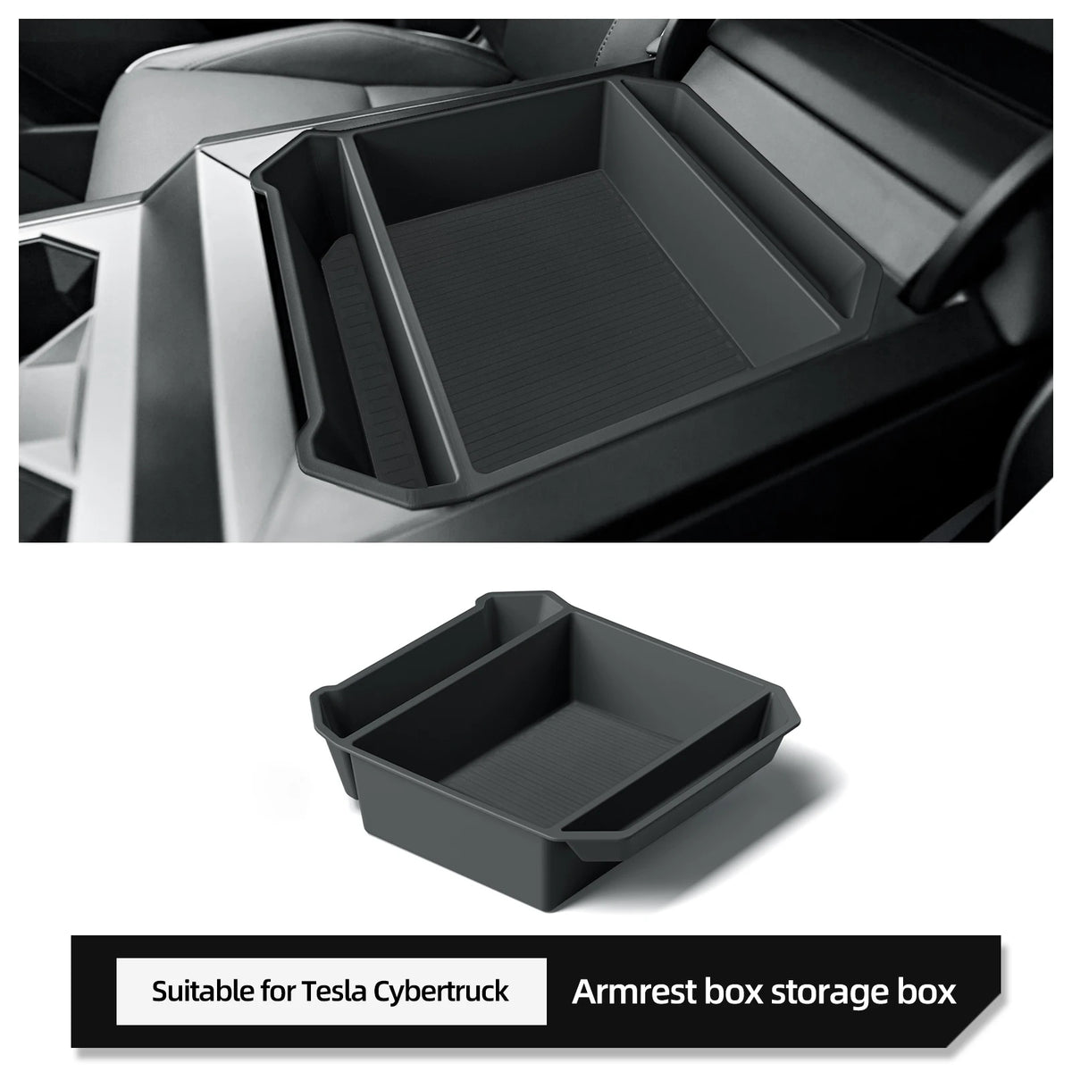 Center Console Armrest Organizer Tray for Cybertruck