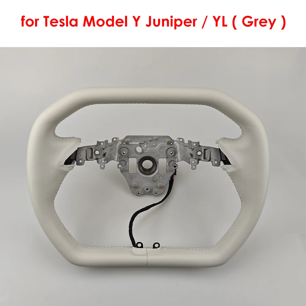 Cybertruck-Style Hexagon Heated Yoke for Model Y Juniper