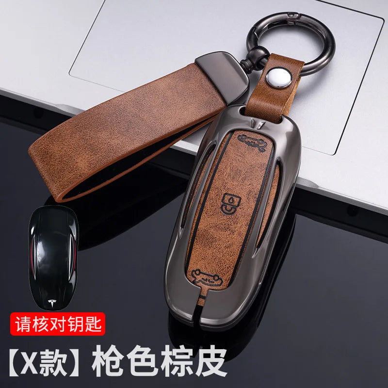 Key Card / Fob Leather Case for Model 3 / Y / S / X