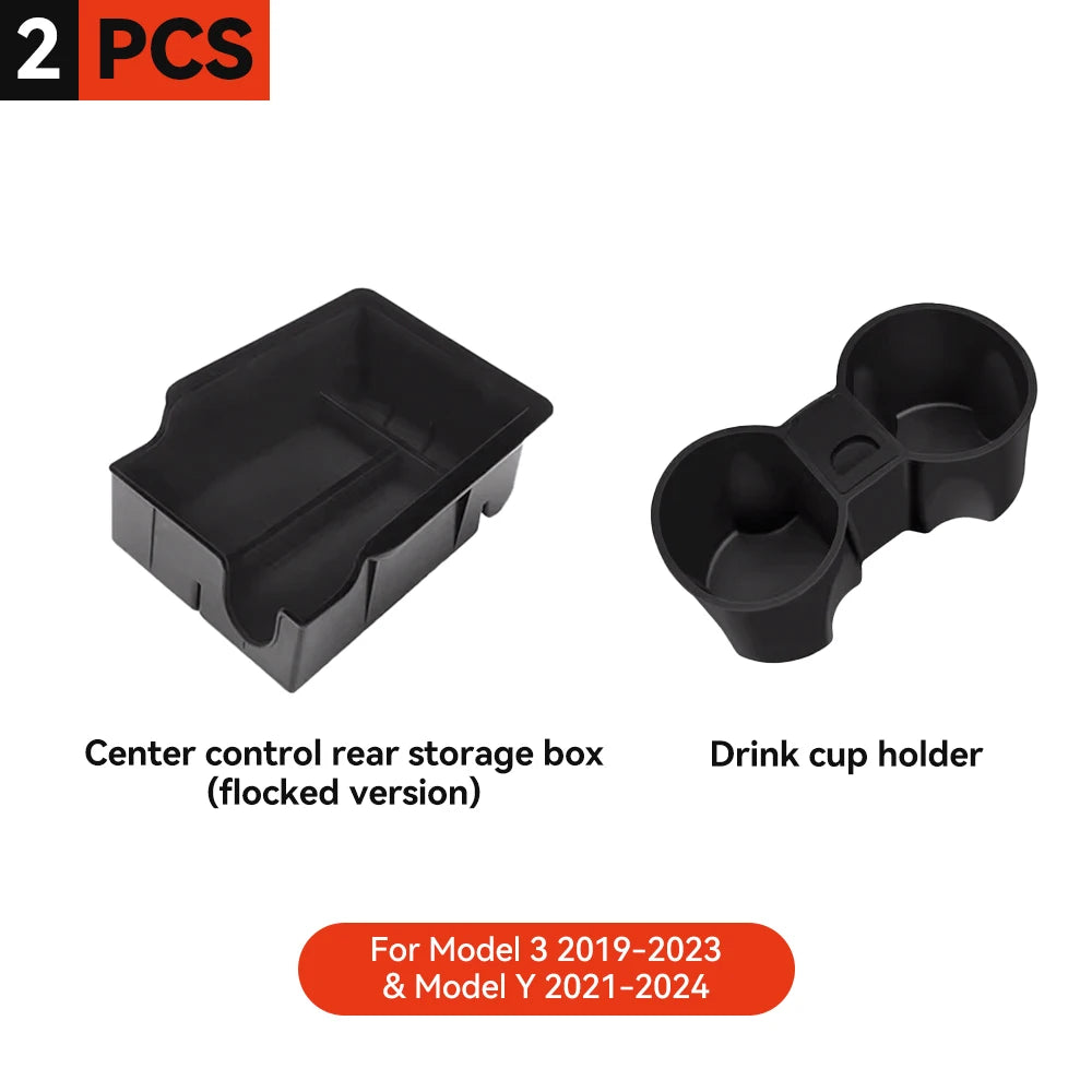 Center Armrest Hidden Storage Tray for Model 3 (2021-2023)