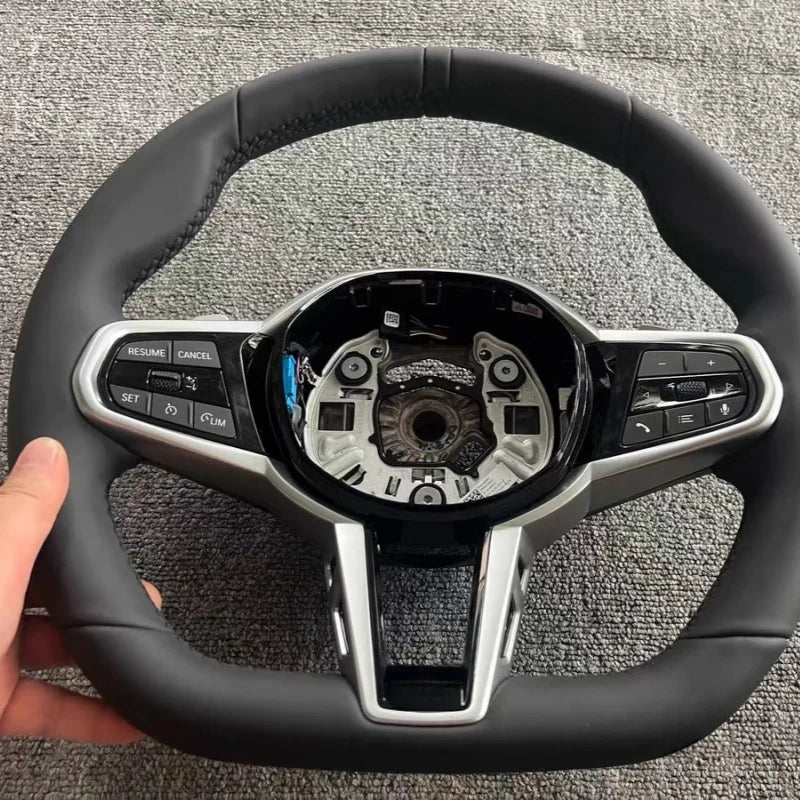 Suede Sport Steering Wheel for BMW i4 / G26