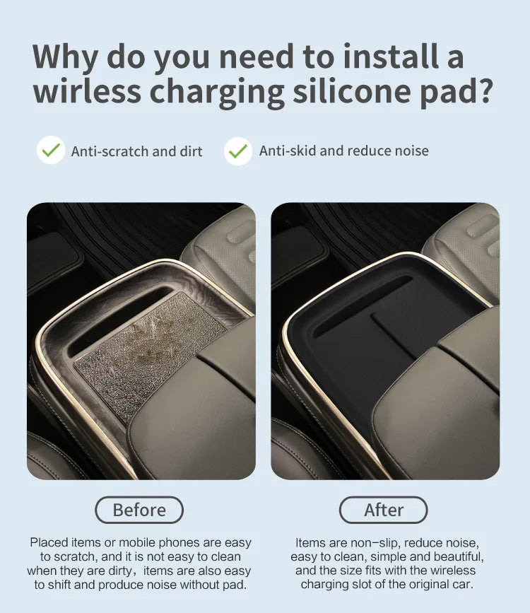 Wireless Charging Pad Liner for Rivian R1T & R1S