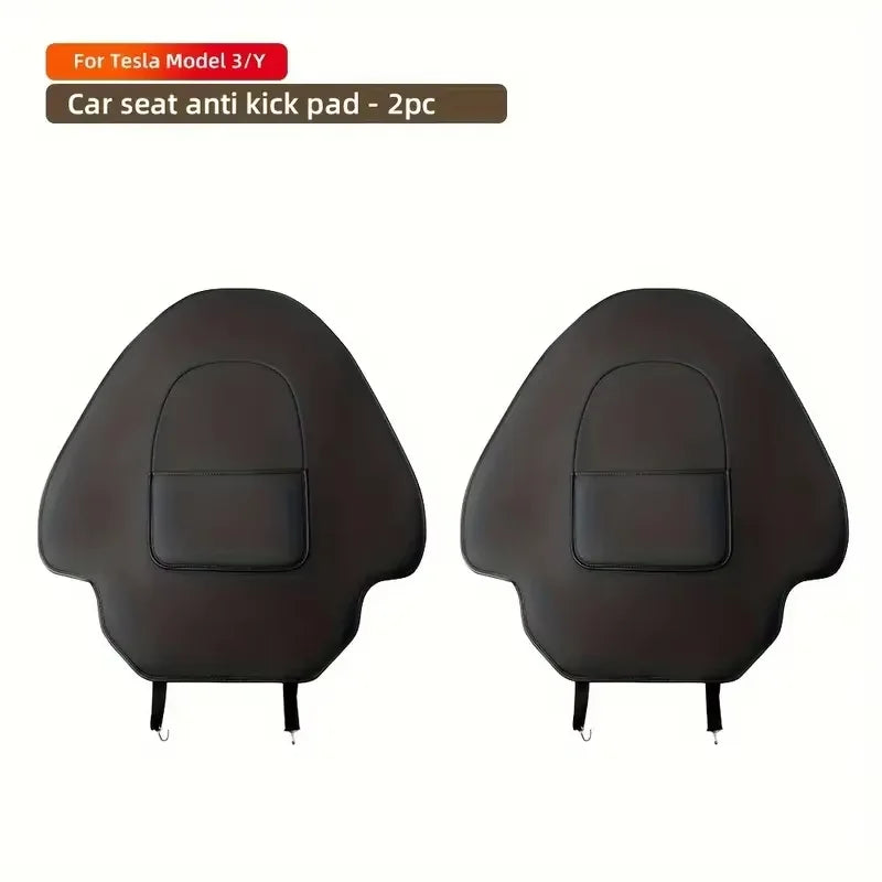 Rear Seat Back Anti-Kick Mats for Model 3 (2017-2023) & Model Y (2020-2023)
