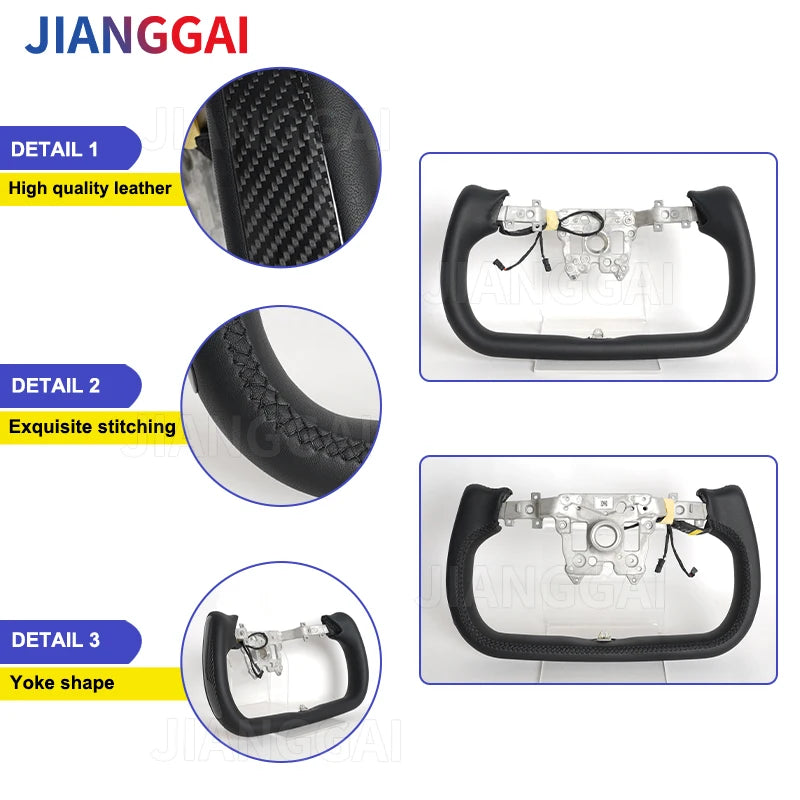 Heated Yoke Steering Wheel for Model 3 Highland (2024–2026)