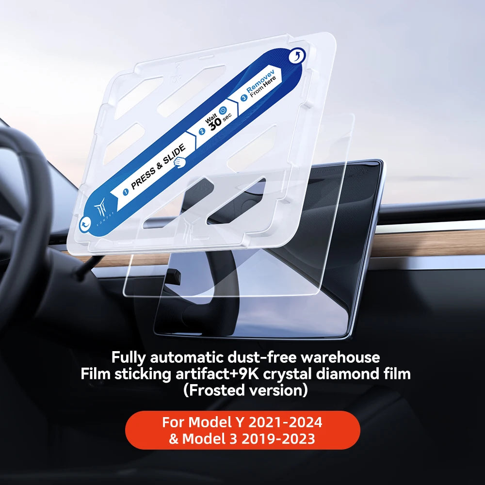 Matte Tempered Glass Screen Protector for Model 3 / Model Y (2021-2023)