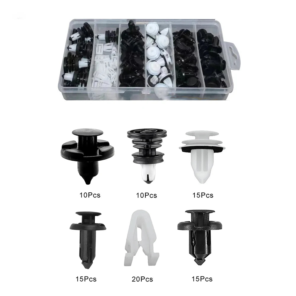 85-Piece Push Pin Clip & Fastener Kit for Model 3, Model Y, Model S & Model X