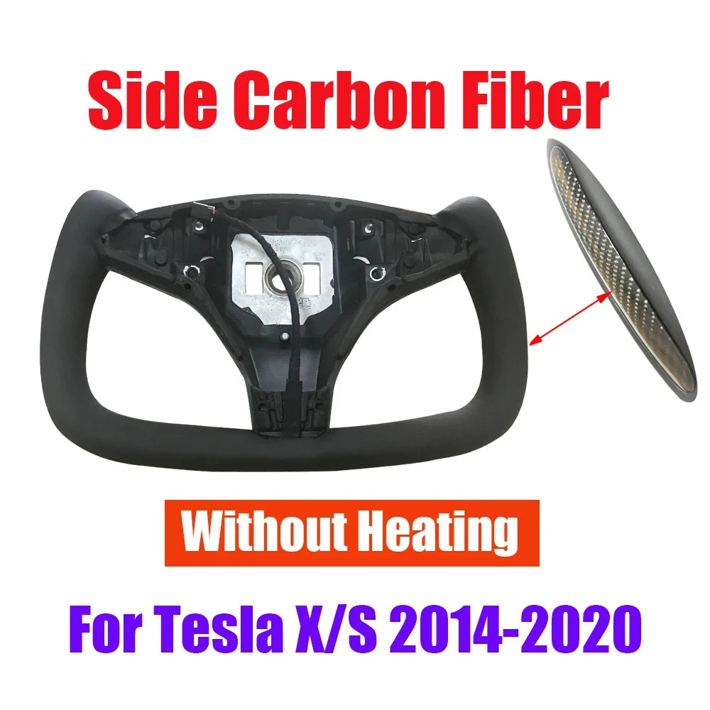 Carbon Fiber Heated Yoke Steering Wheel for Model S / Model X (2014–2020)