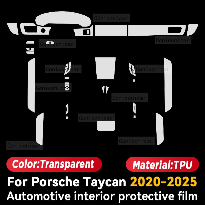 Center Console Protective Cover for Porsche Taycan