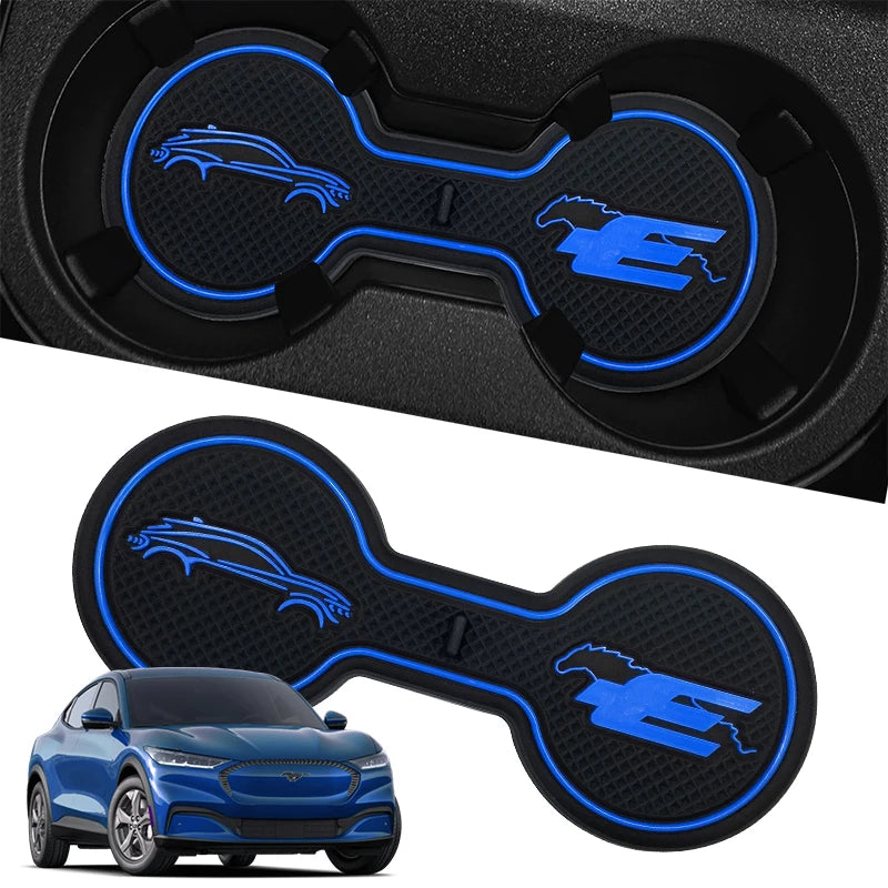 Cup Holder Coaster Inserts for Mustang Mach-E