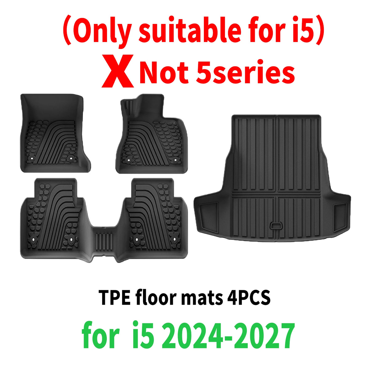TPE Floor Mats for BMW i5 G60 (2024-2027)