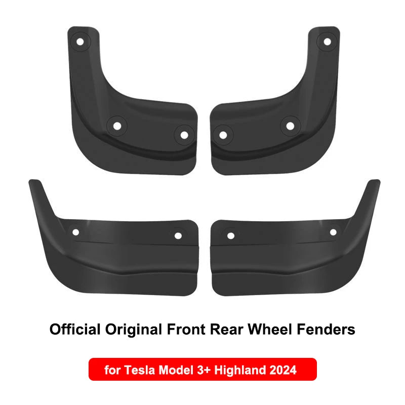 Mud Flaps for Model 3 Highland (2024+), Set of 4