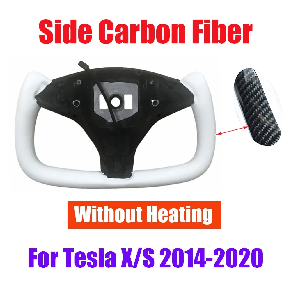 Carbon Fiber Heated Yoke Steering Wheel for Model S / Model X (2014–2020)