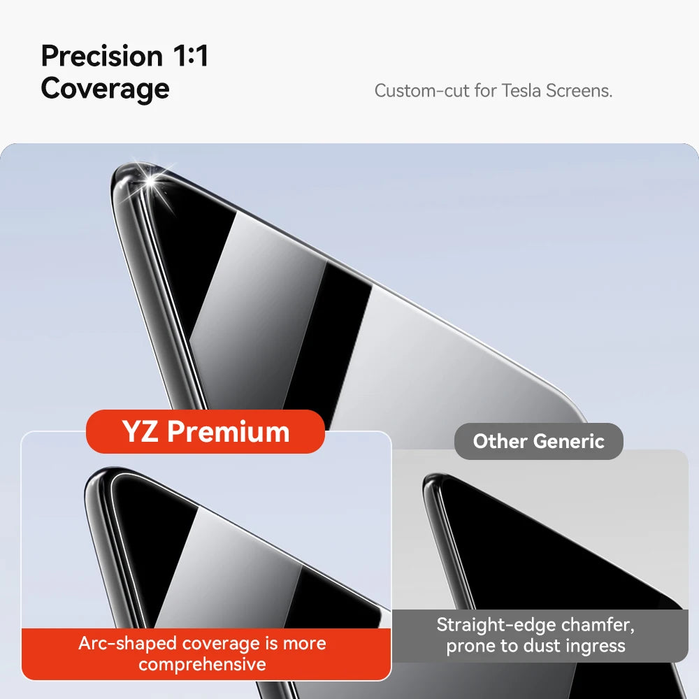 Rear-Row Tempered Glass Screen Protector for Model 3 / Model Y (Highland & Juniper 2024+)
