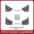 No-Drill Mud Flaps for Model 3 Highland (2024+) & Model Y Juniper (2025+)
