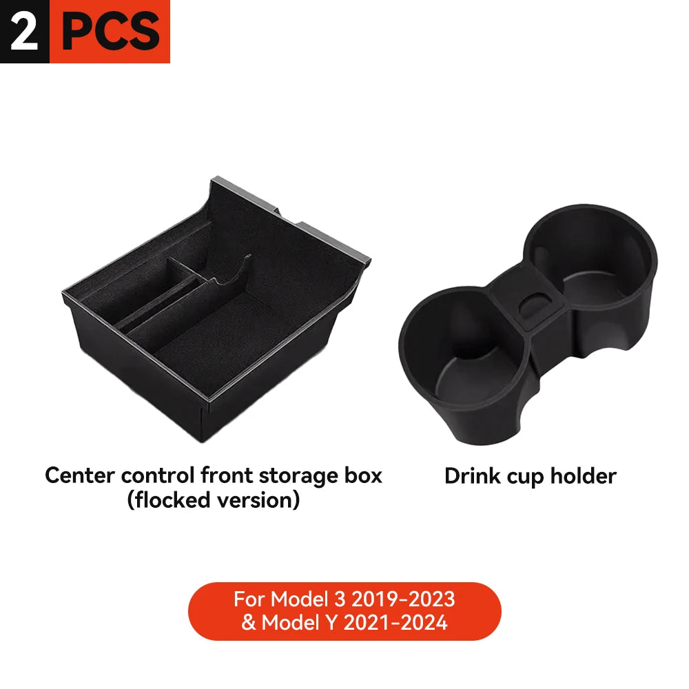 Center Armrest Hidden Storage Tray for Model 3 (2021-2023)
