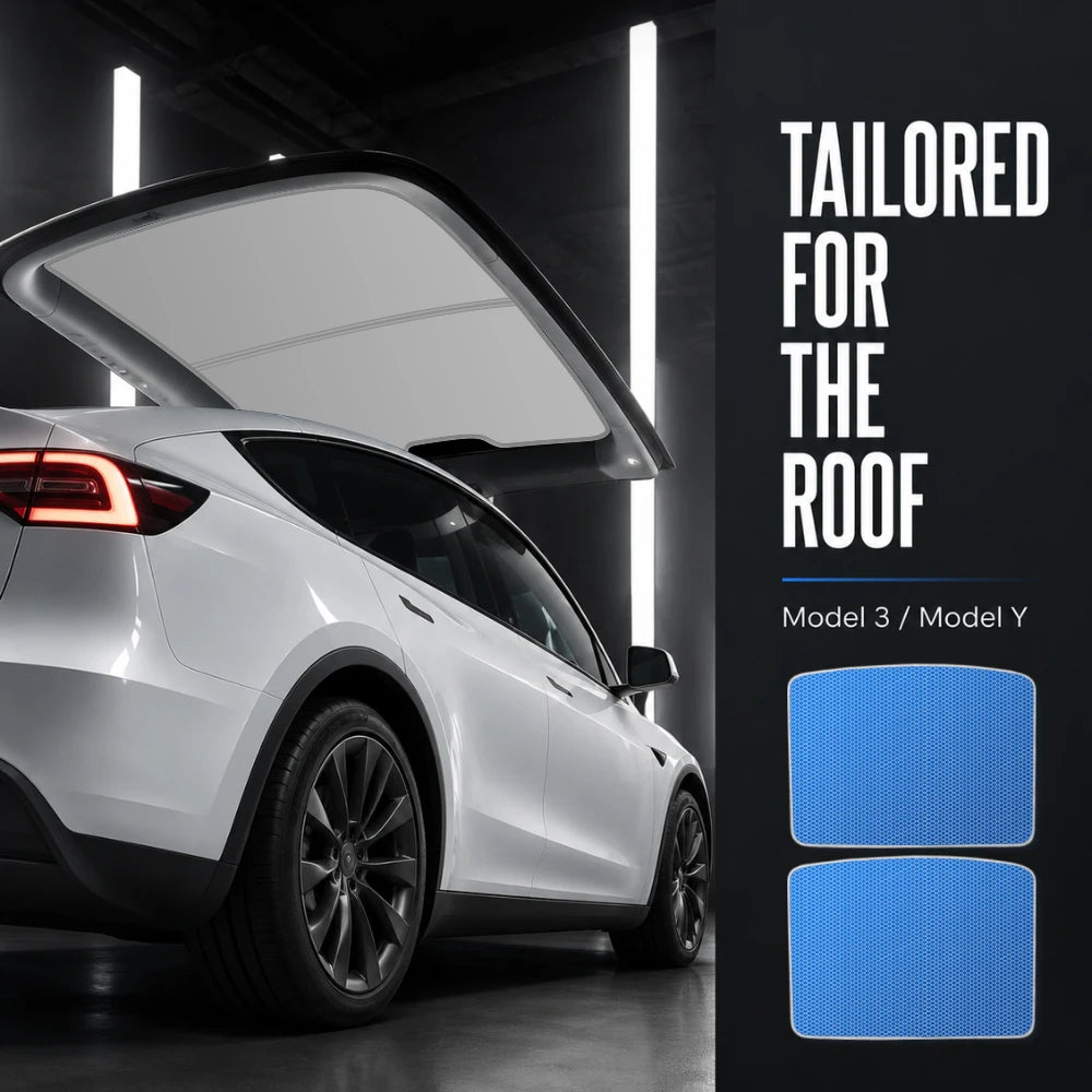 Panoramic Glass Roof Sunshade for Model 3 / Model Y (2017-2025)