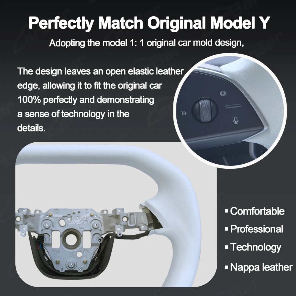 Full Floating Cybertruck-Style Yoke for Model Y Juniper / Model 3 Highland