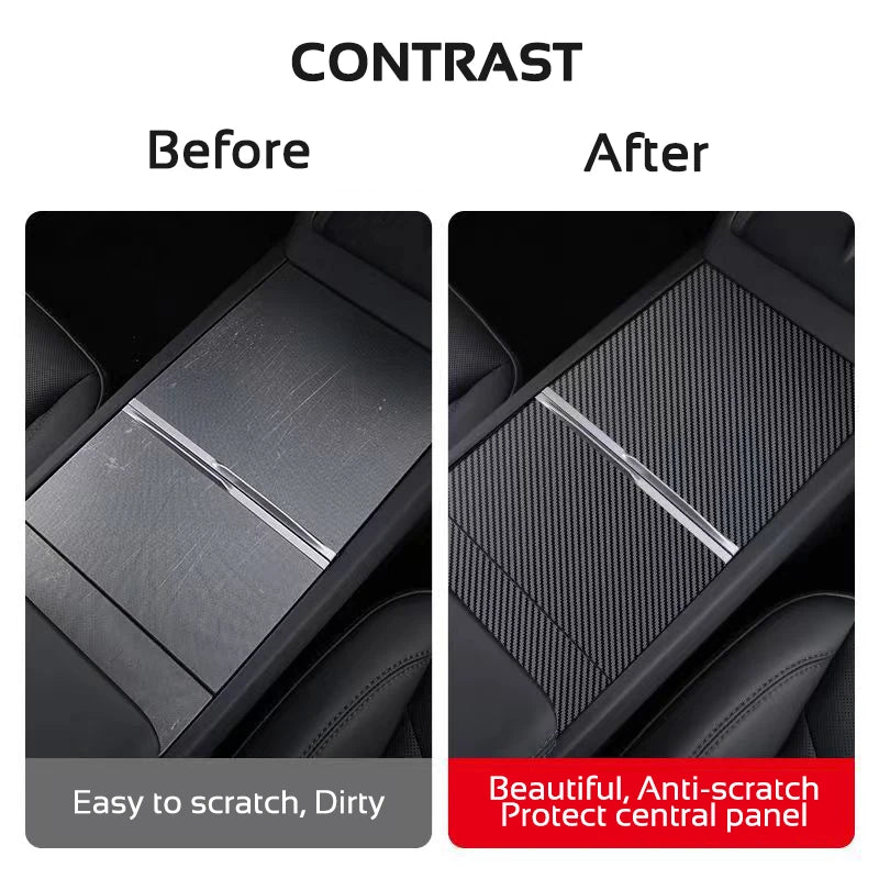 Center Console Protective Film for Model 3 Highland (2024+) & Model Y Juniper (2025+)