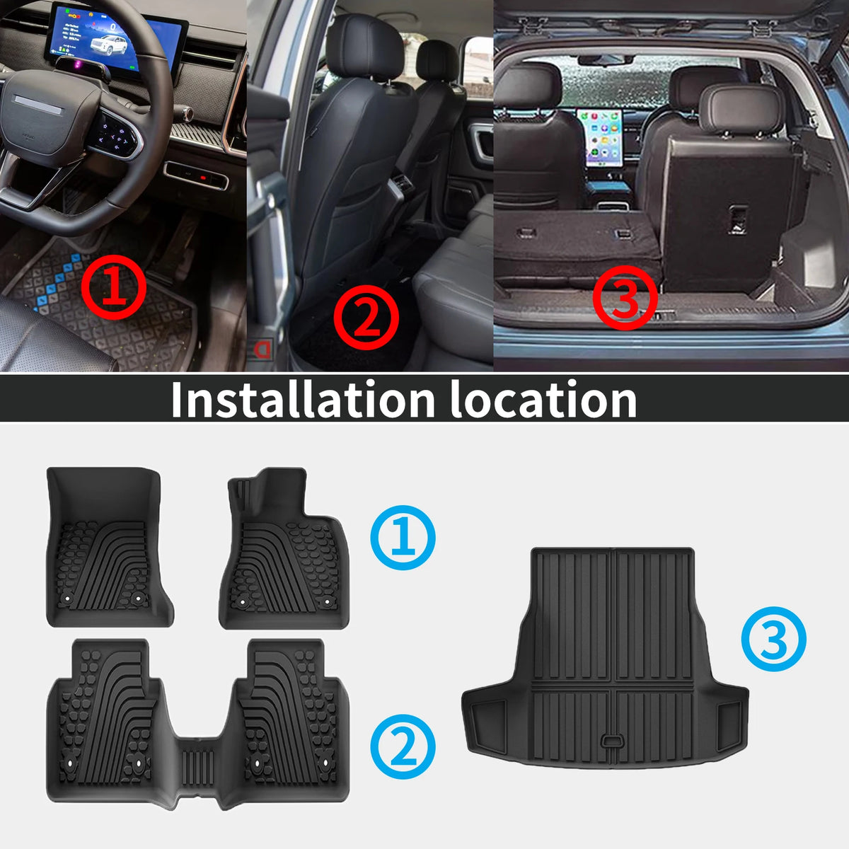 TPE Floor Mats for BMW i5 G60 (2024-2027)