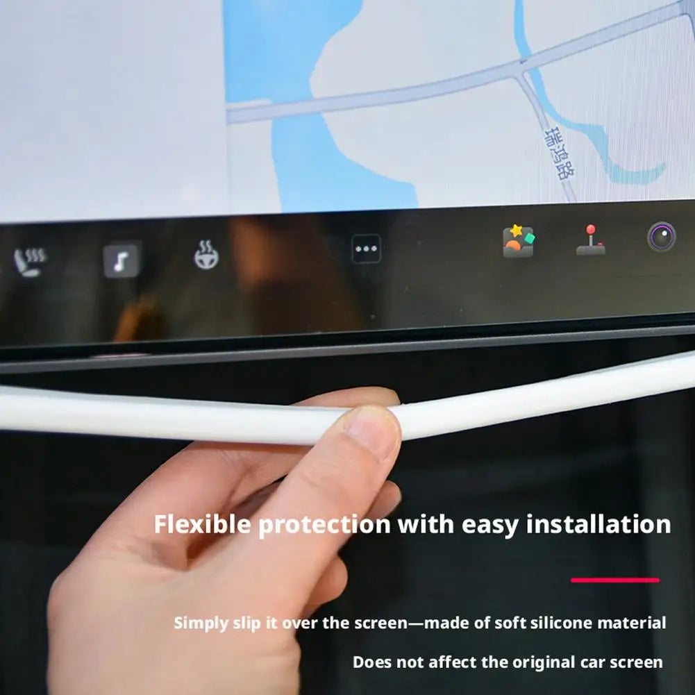 Silicone Screen Bezel Protector for Model Y Juniper (2025+)