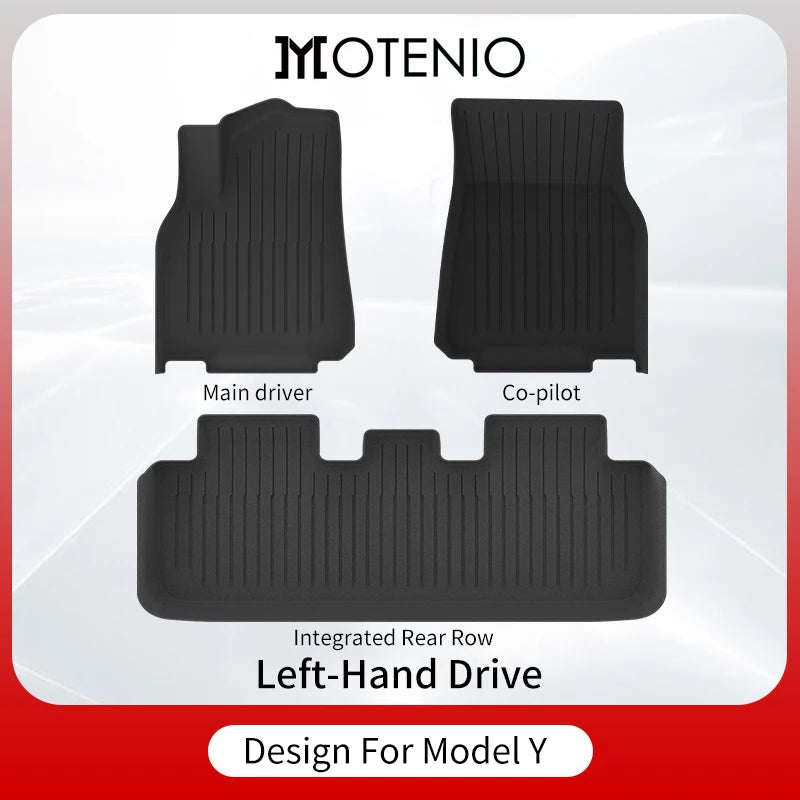 TPE Floor & Trunk Mat Set for Model Y (2020-2024)