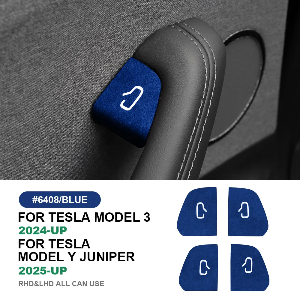 Suede Door-Switch Trim Patch for Model 3 Highland (2024+)