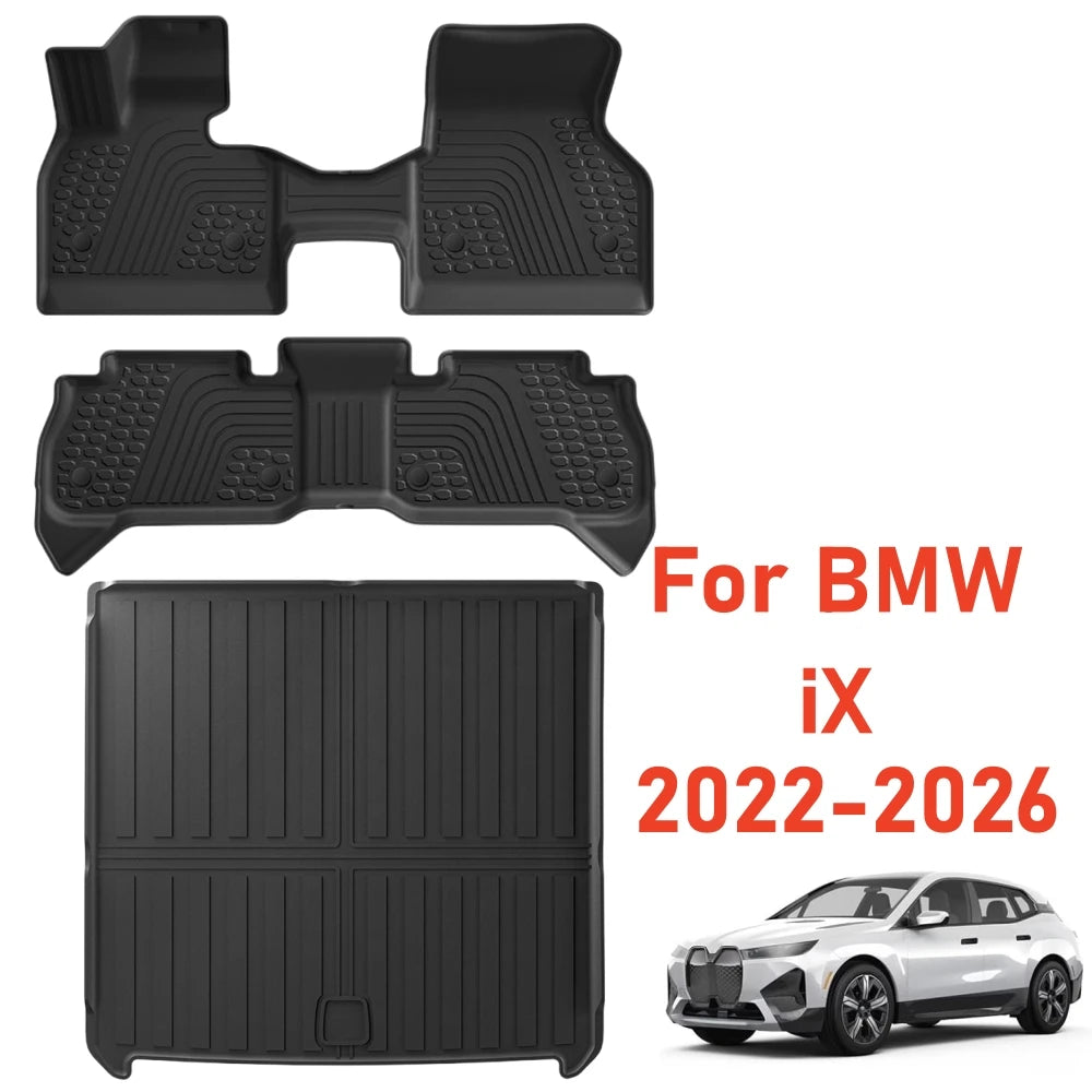 All-Weather TPE Floor Mats for BMW iX (2022-2026)