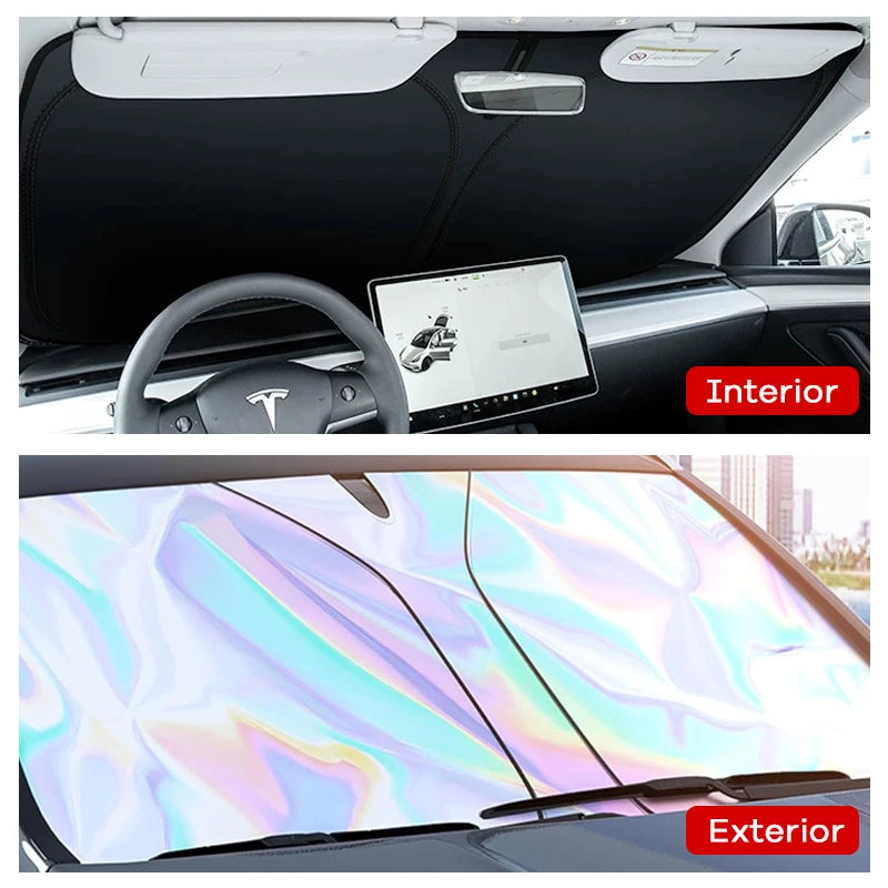 Front Windshield Sunshade for Model 3 & Model Y (2017-2026)