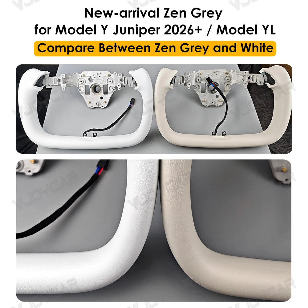 Heated Yoke Steering Wheel for Model Y Juniper (YL) — OEM airbag reuse