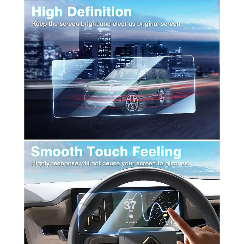 Center Screen Tempered Glass Protector for Rivian R1T & R1S