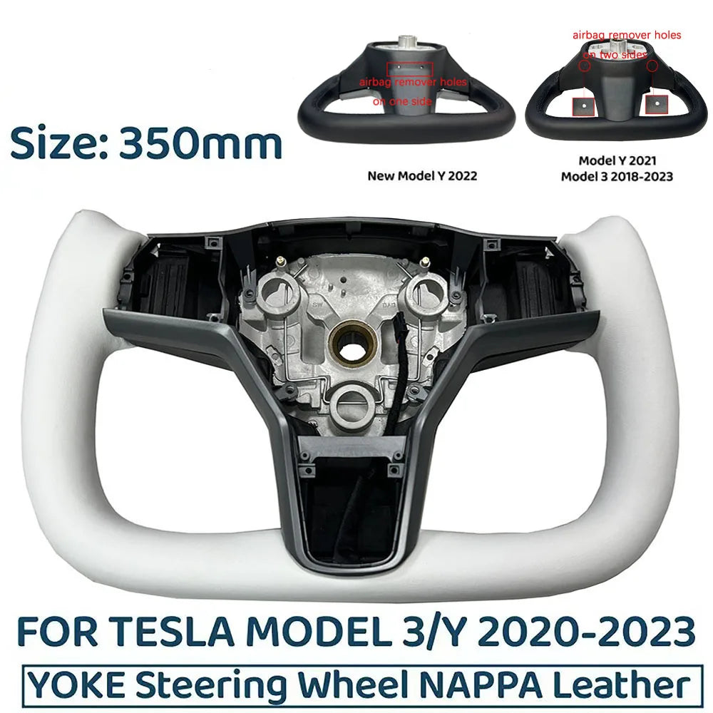 Heated 350mm Yoke Steering Wheel for Model 3 / Model Y (2018–2024)