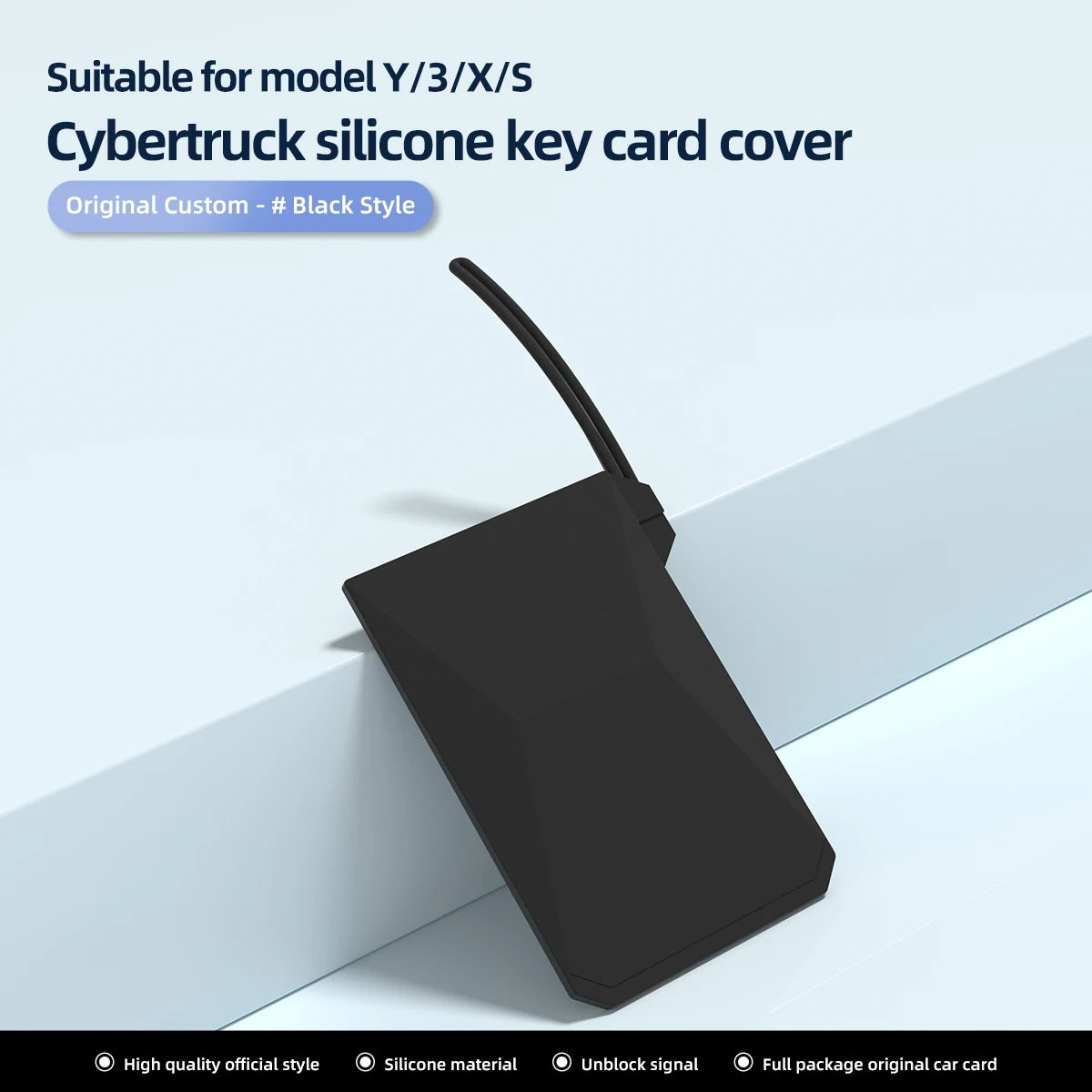 Silicone Key Card Cover for Model Y