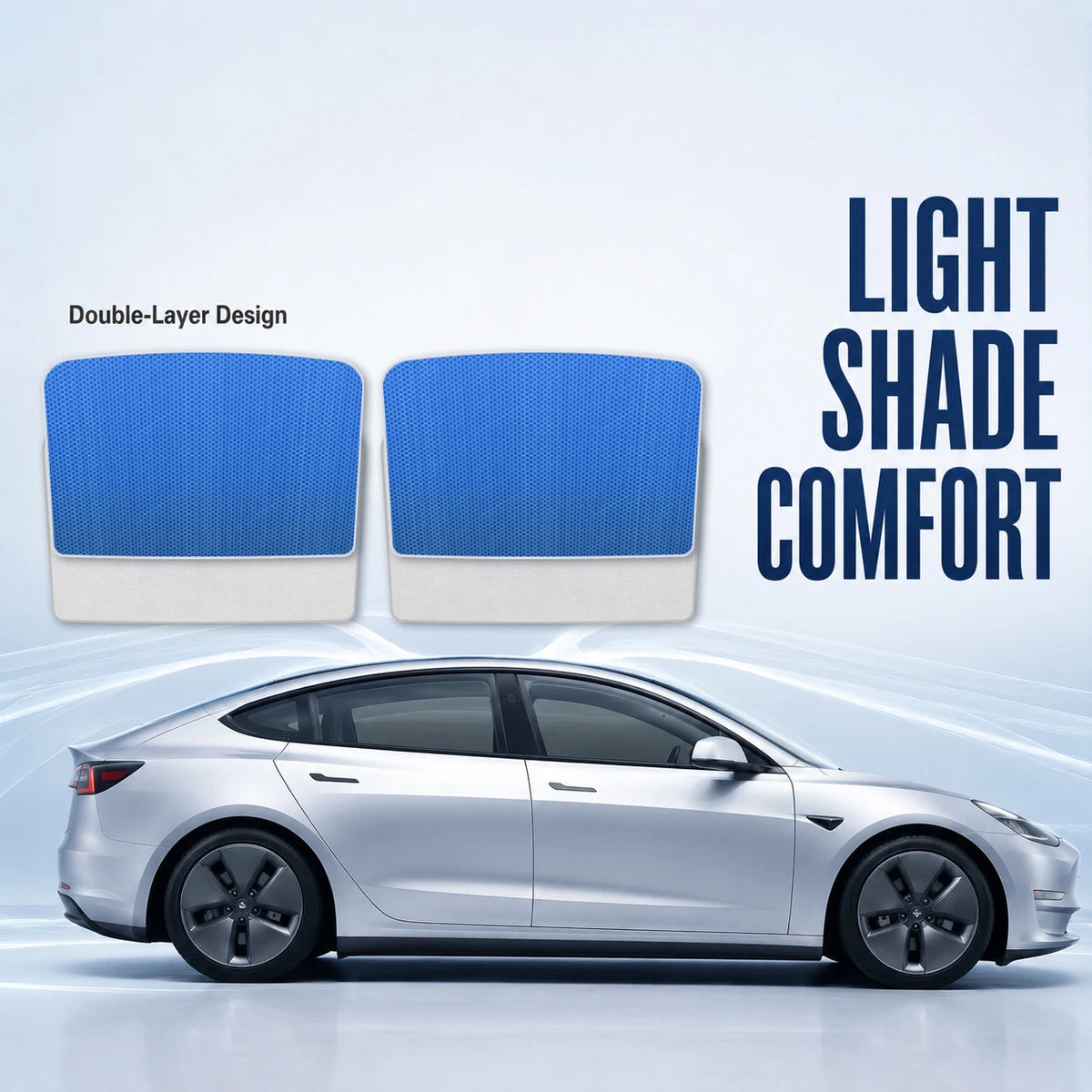 Panoramic Glass Roof Sunshade for Model 3 / Model Y (2017-2025)