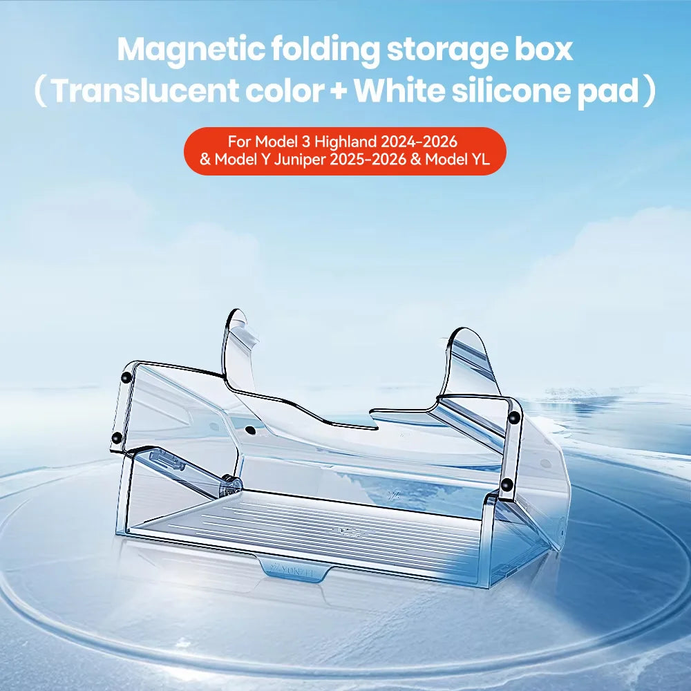 Magnetic Under-Screen Storage Tray for Model 3 Highland (2024+) & Model Y Juniper (2025+)