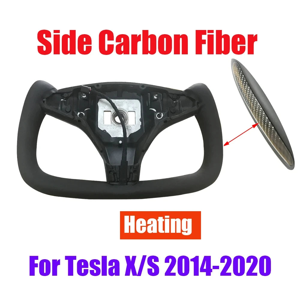 Alcantara Carbon Yoke Steering Wheel for Model S / Model X
