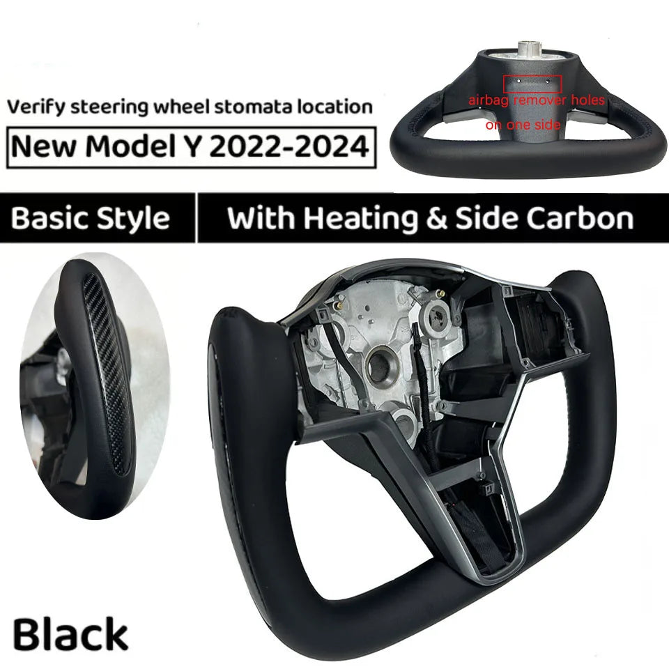 Heated 350mm Yoke Steering Wheel for Model 3 / Model Y (2018–2024)