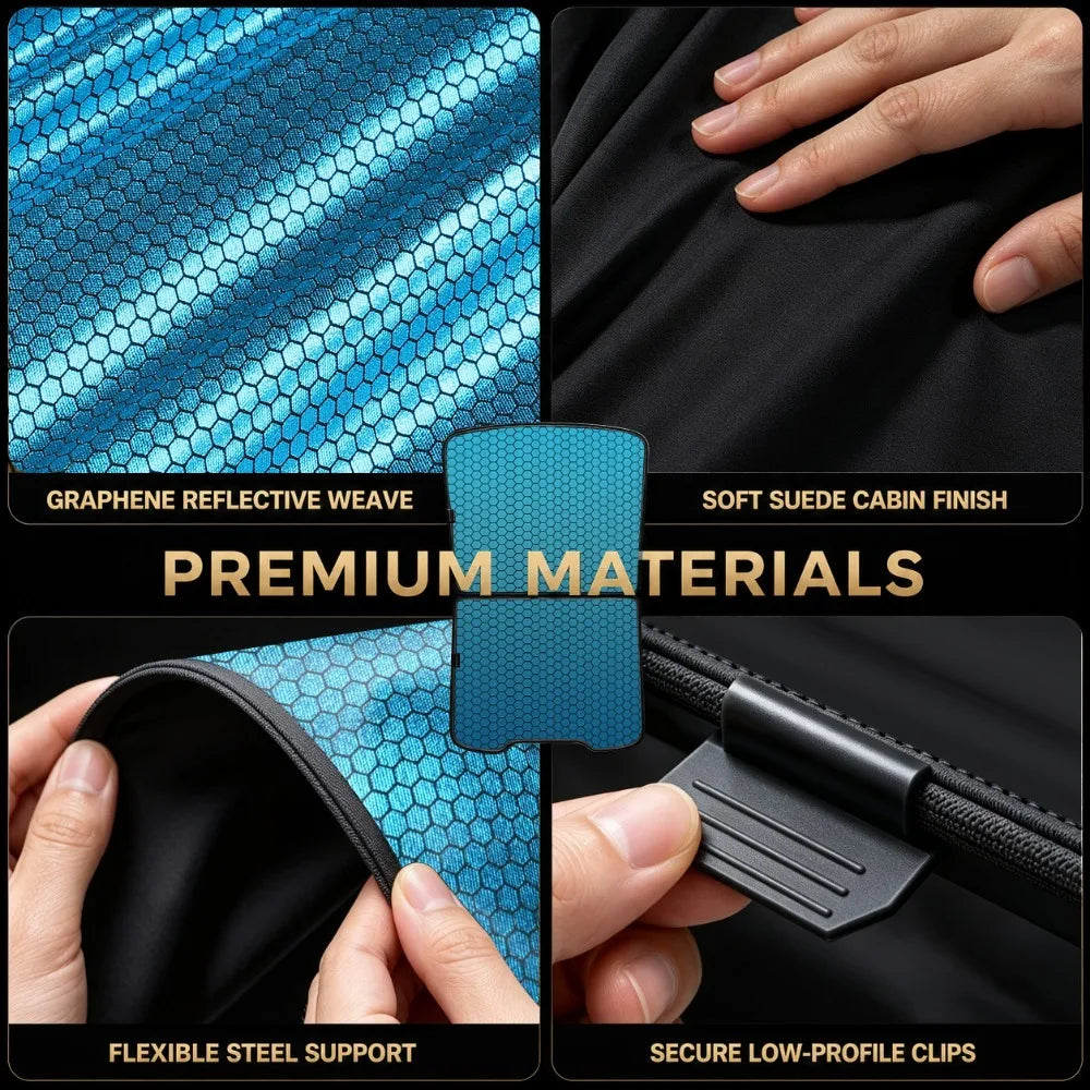 Ice-Blue Glass Roof Sunshade for Model 3 (2017-2026)