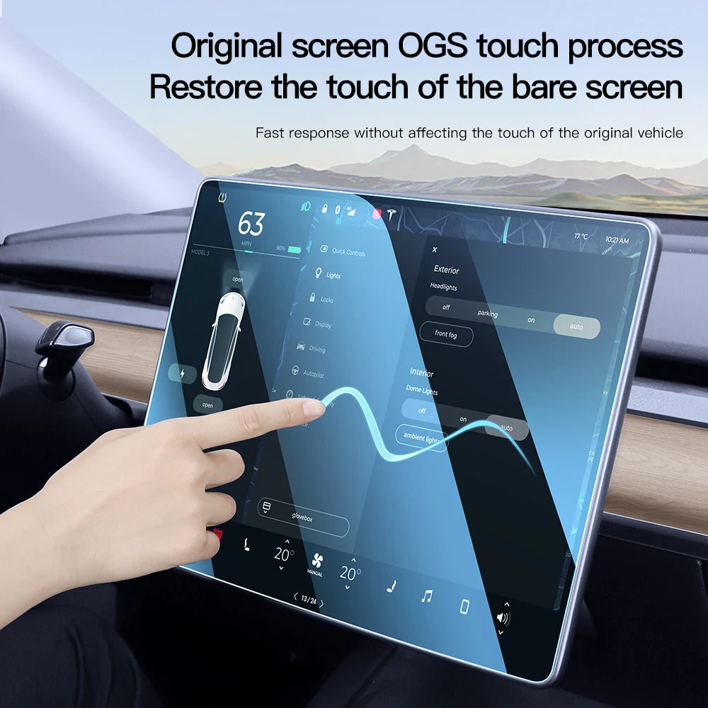 Tempered Glass Screen Protector for Model 3 (2021-2023)