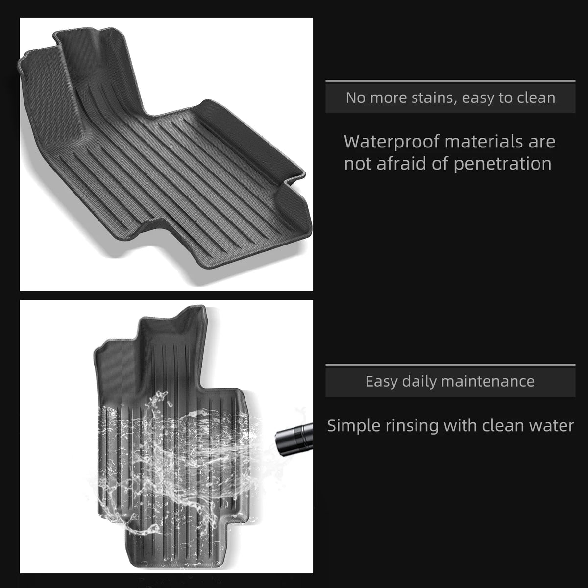 TPE All-Weather Floor & Rear Trunk Mats for Cybertruck